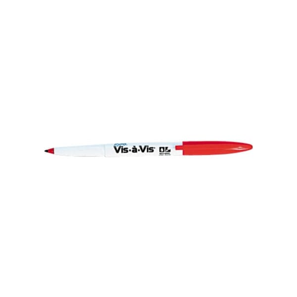 Marker, Wet-Erase, , Fine Point, 12/DZ, Red 12PK